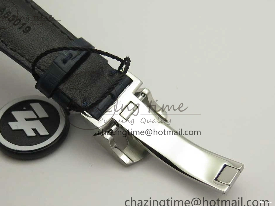 MIROTIME 0521 Affordable Portuguese Real PR Real Annual Calendar IW5035 ZF 1:1 Best Edition White Dial Blue Markers on Blue Leather Strap A 7143